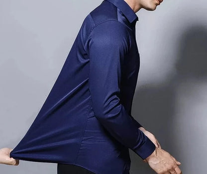 Camisa Social Masculina Slim Strech - Garabella