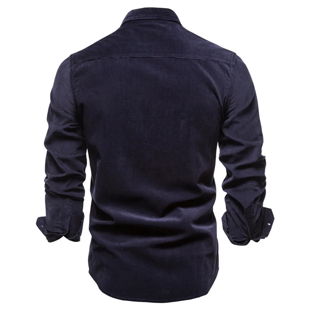 Camisa Masculina Casual Aveludada - Garabella