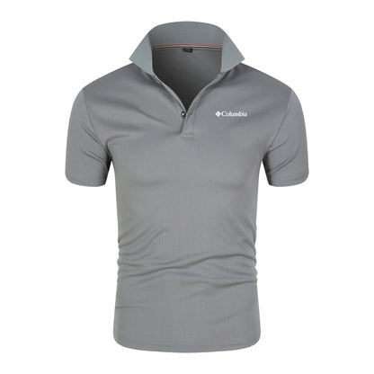 Camisa Polo Masculina Cinza  - Garabella