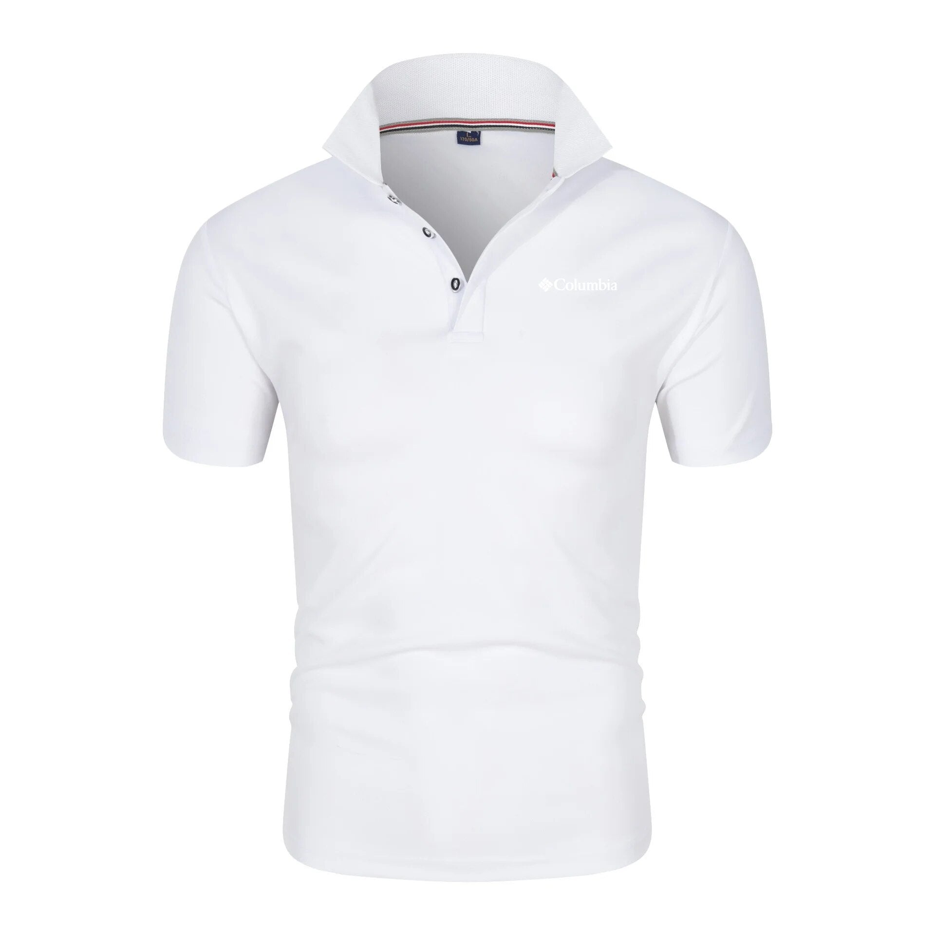 Camisa Polo Masculina Branca  - Garabella