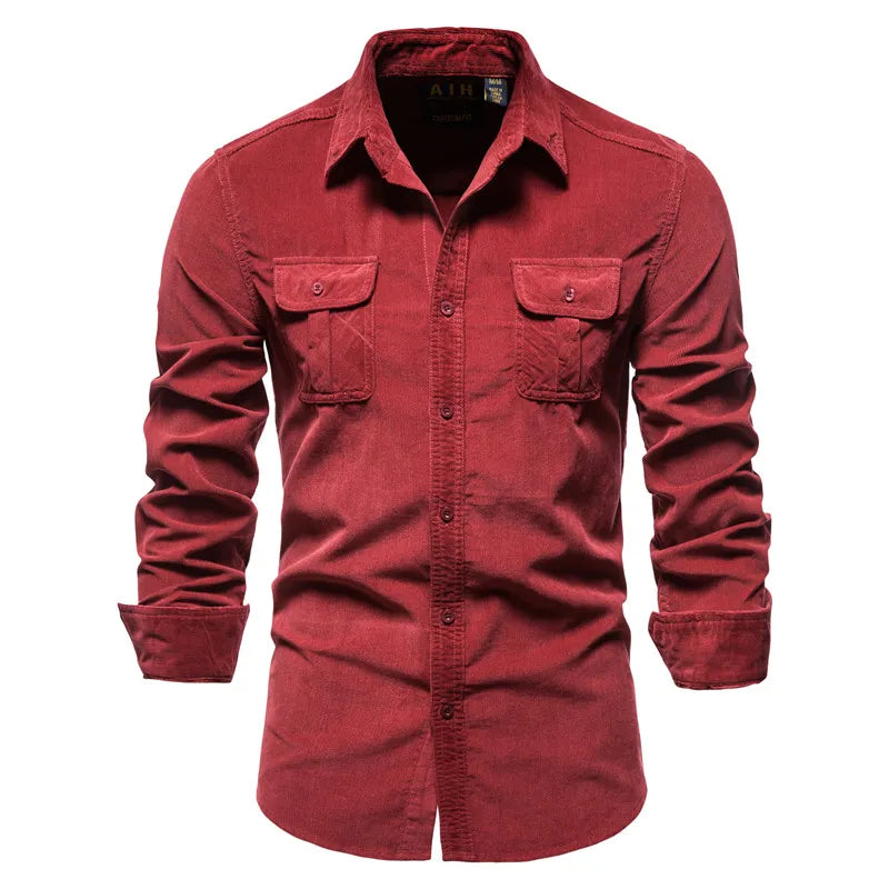 Camisa Masculina Casual Aveludada - Garabella