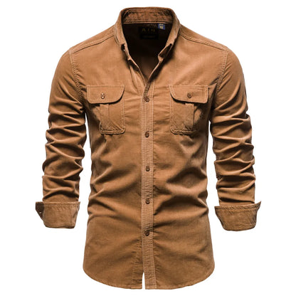 Camisa Masculina Casual Aveludada - Garabella