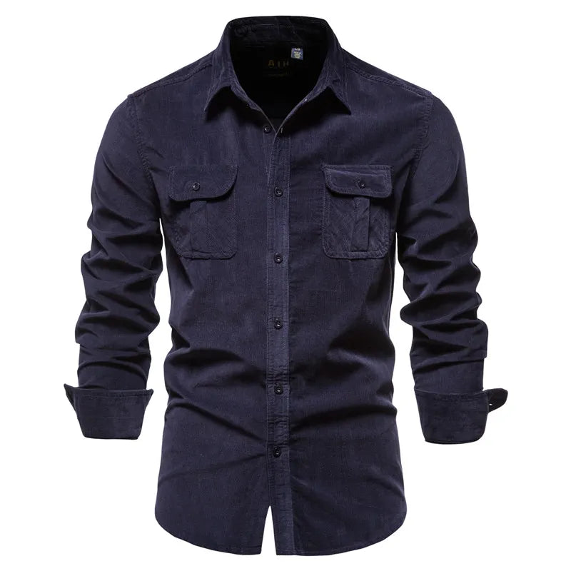 Camisa Masculina Casual Aveludada - Garabella