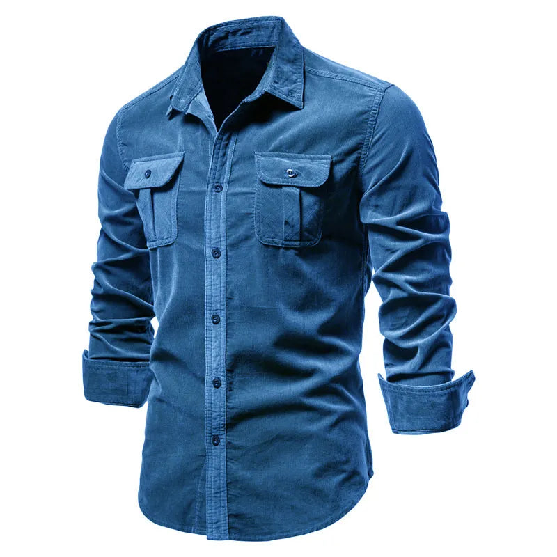 Camisa Masculina Casual Aveludada - Garabella