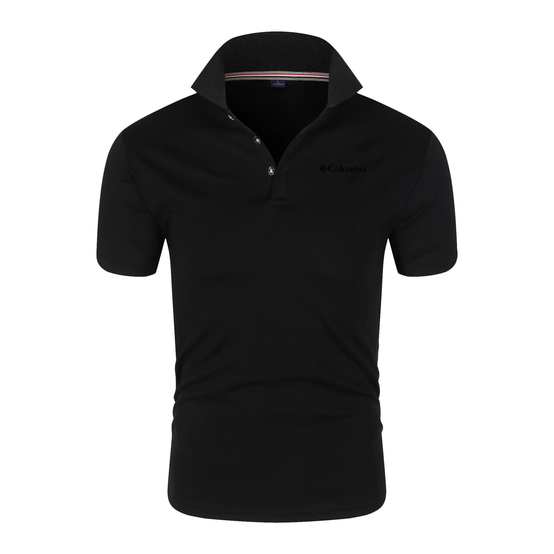 Camisa Polo Masculina Preta  - Garabella