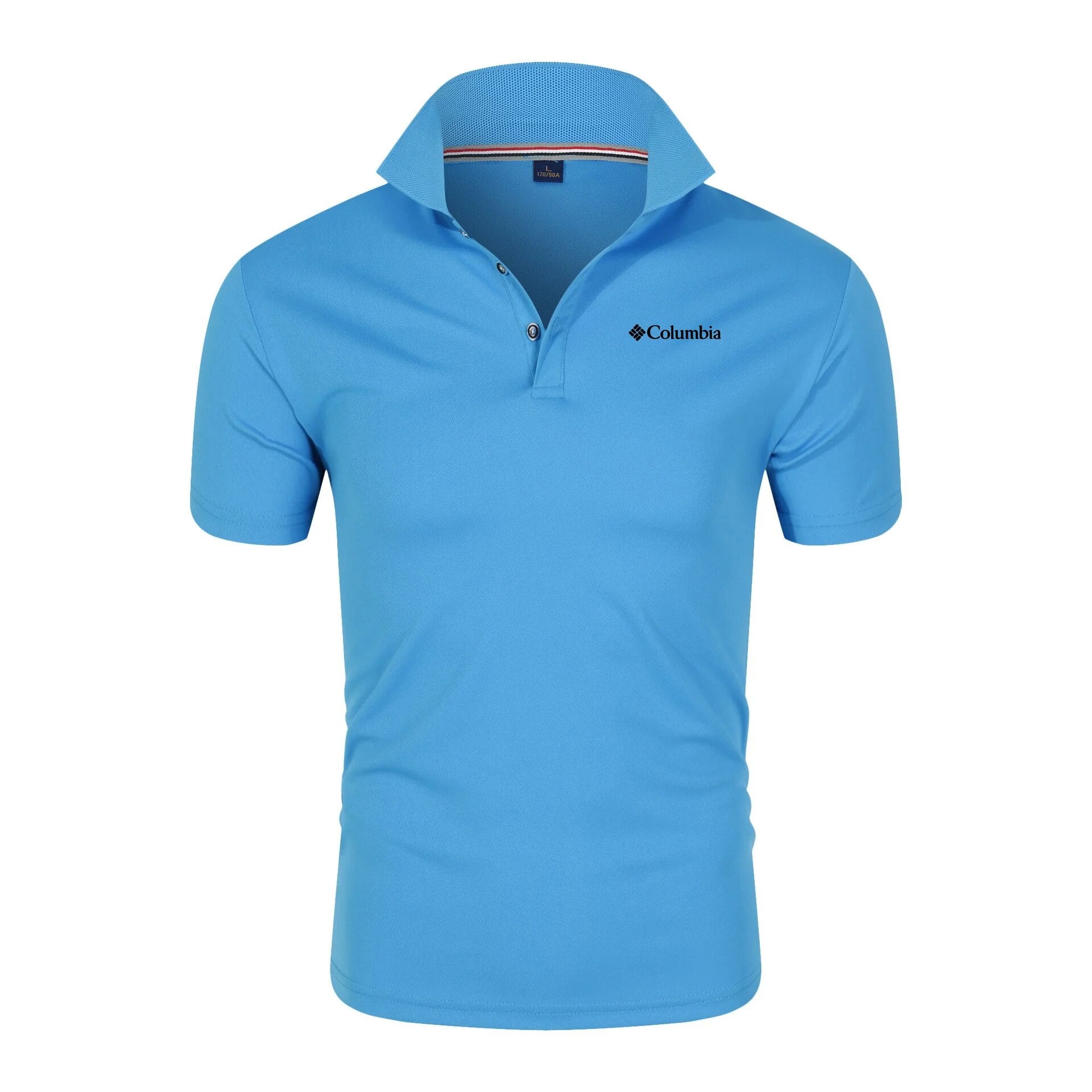 Camisa Polo Masculina Azul Claro  - Garabella