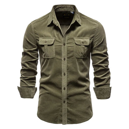 Camisa Masculina Casual Aveludada - Garabella