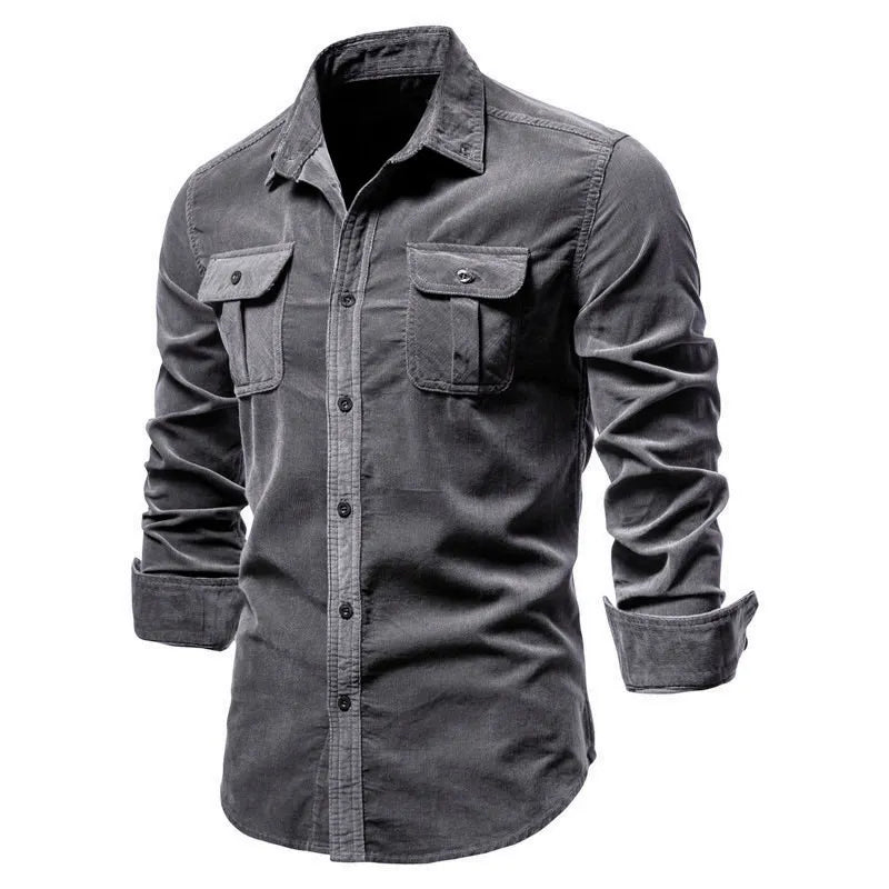 Camisa Masculina Casual Aveludada - Garabella