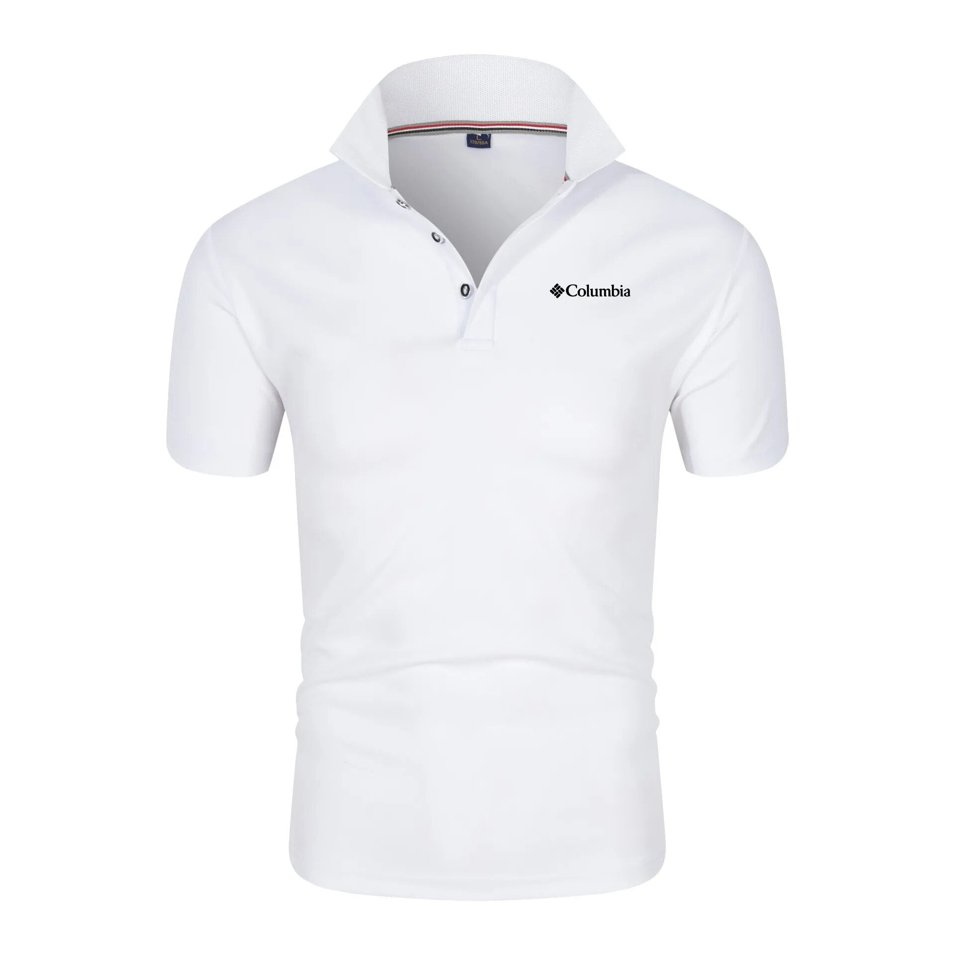 Camisa Polo Masculina Branca  - Garabella