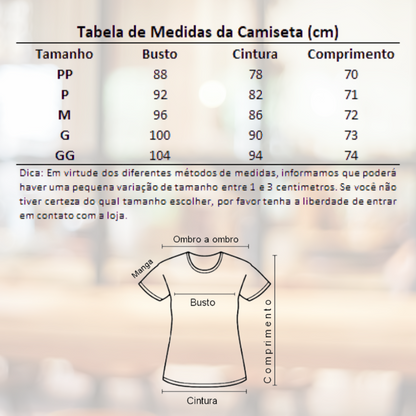 Camiseta Feminina Frente Única