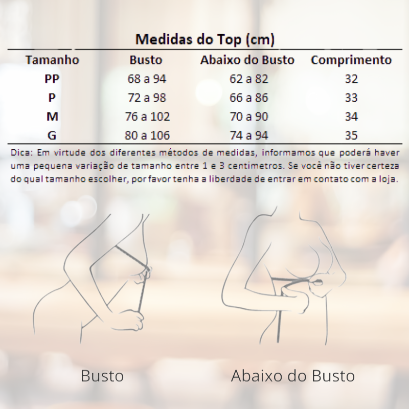 Top Feminino Alça Dupla - Garabella